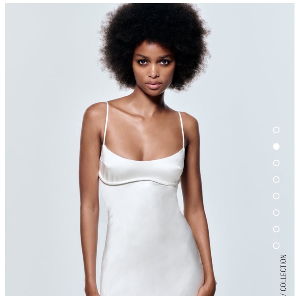 ZARA - SATIN EFFECT CUT OUT DRESS